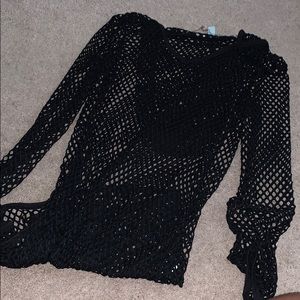 Black a bathing Suit Cover up